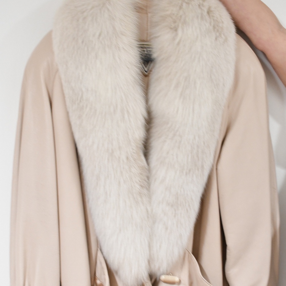 Leather and Fox Fur Marvin Richards Coat